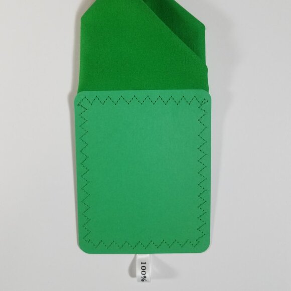 New - Grass Green Cotton Pre-Folded Pocket Square Handkerchief Insert - Picture 4 of 7